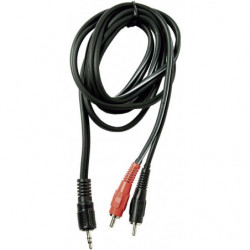 5'' Y CABLE - 2 RCA MALE TO...